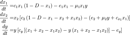 Modelo de Levins aprimorado para 3 espécies - Física Computacional